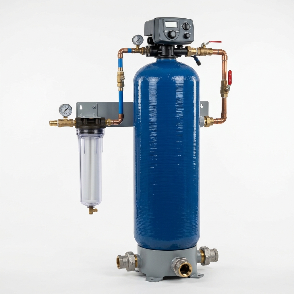 فلتر مركزي لحماية كامل المنزل من الترسبات والصدأ — مدار عمان